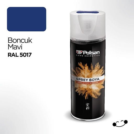 Polisan Akrilik Sprey Boya Ral 5017 Boncuk Mavi 400 ml