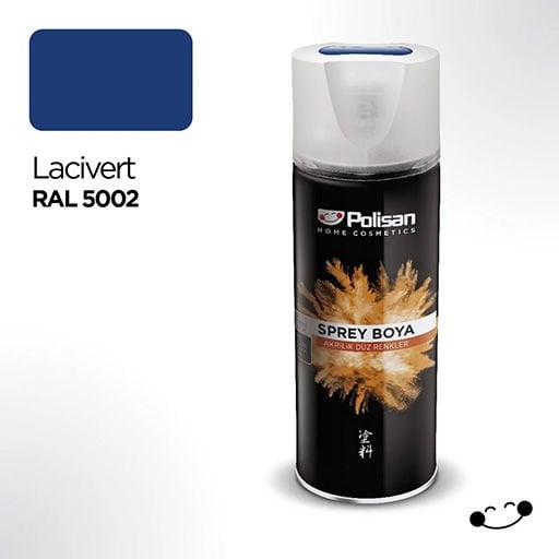 Polisan Akrilik Sprey Boya Ral 5002 Lacivert 400 ml