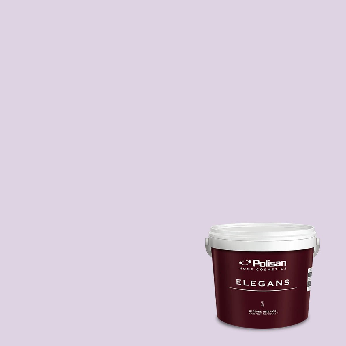 Polisan Elegans Yarı Mat İç Cephe Boyası 2,5 Litre Elegan Lila 4450 Cİ-7551