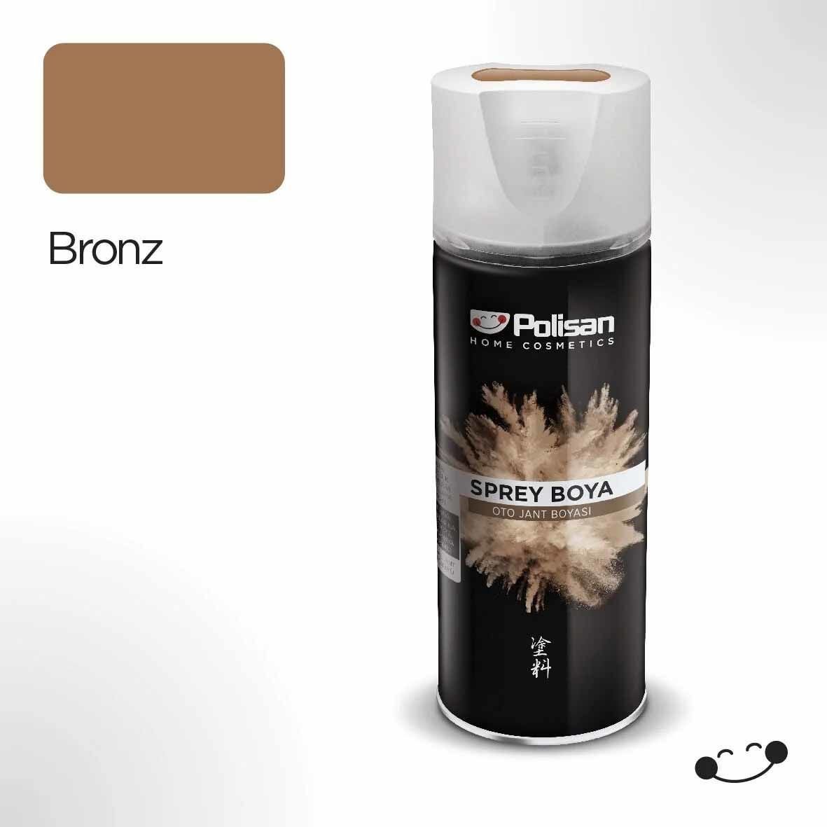 Polisan Akrilik Sprey Oto Jant Bronz 400 ml
