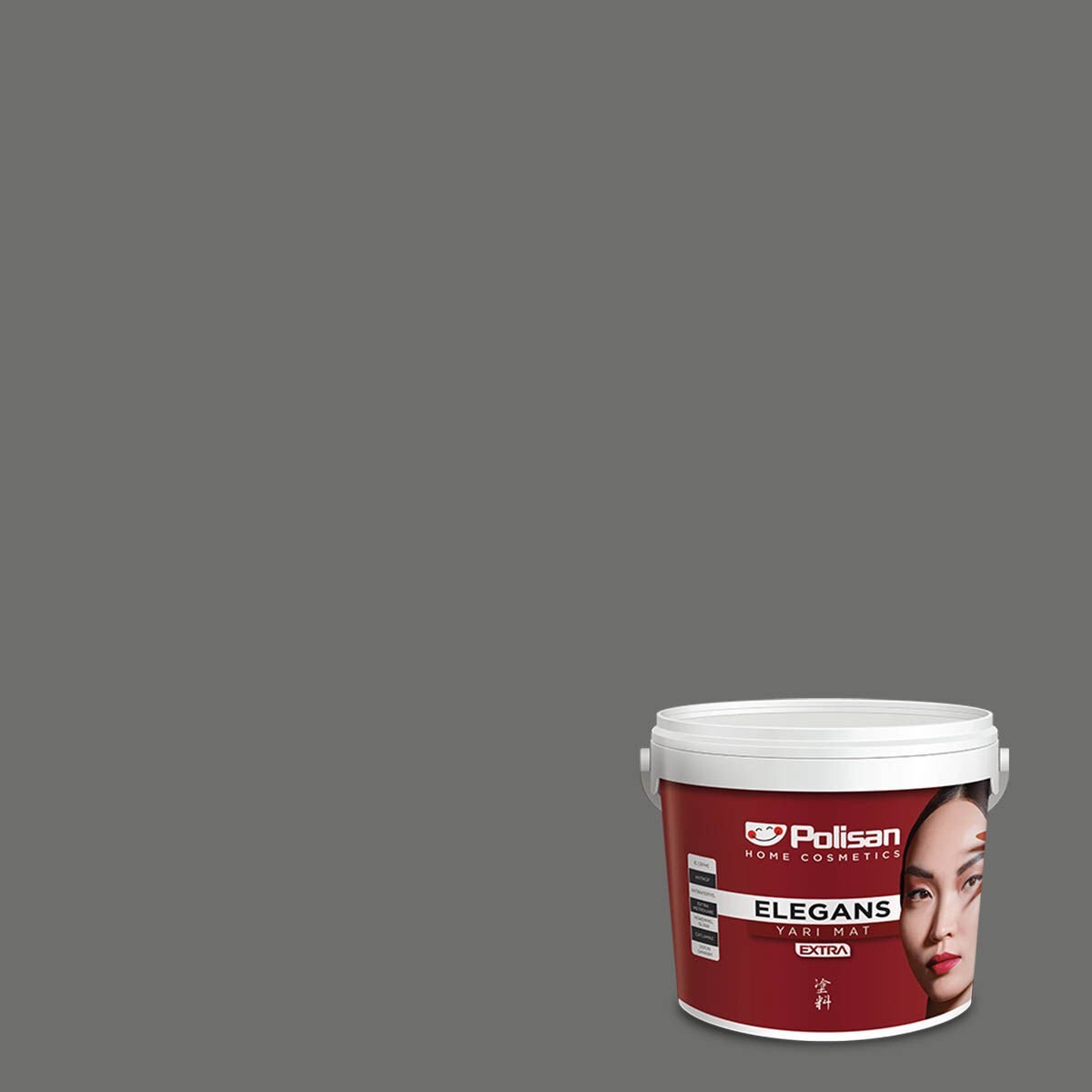 Polisan Elegans Extra Yarı Mat İç Cephe Boyası 15 Litre Bora Grisi 4486 Cİ-7625