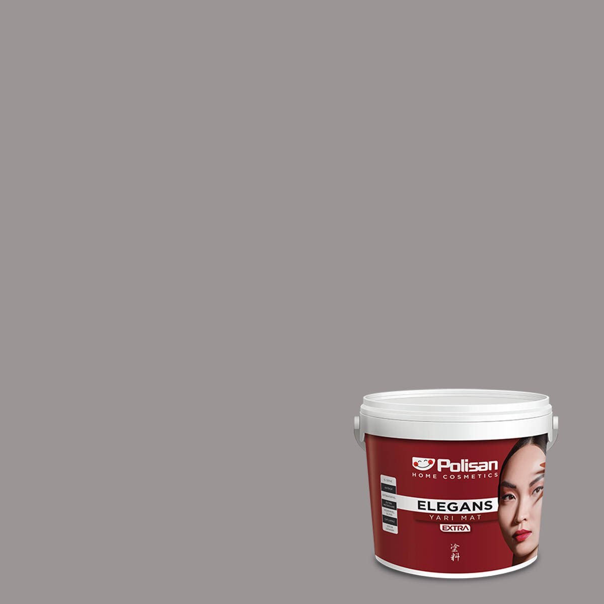 Polisan Elegans Extra Yarı Mat İç Cephe Boyası 7,5 Litre Royal Gri 4475 Cİ-7604