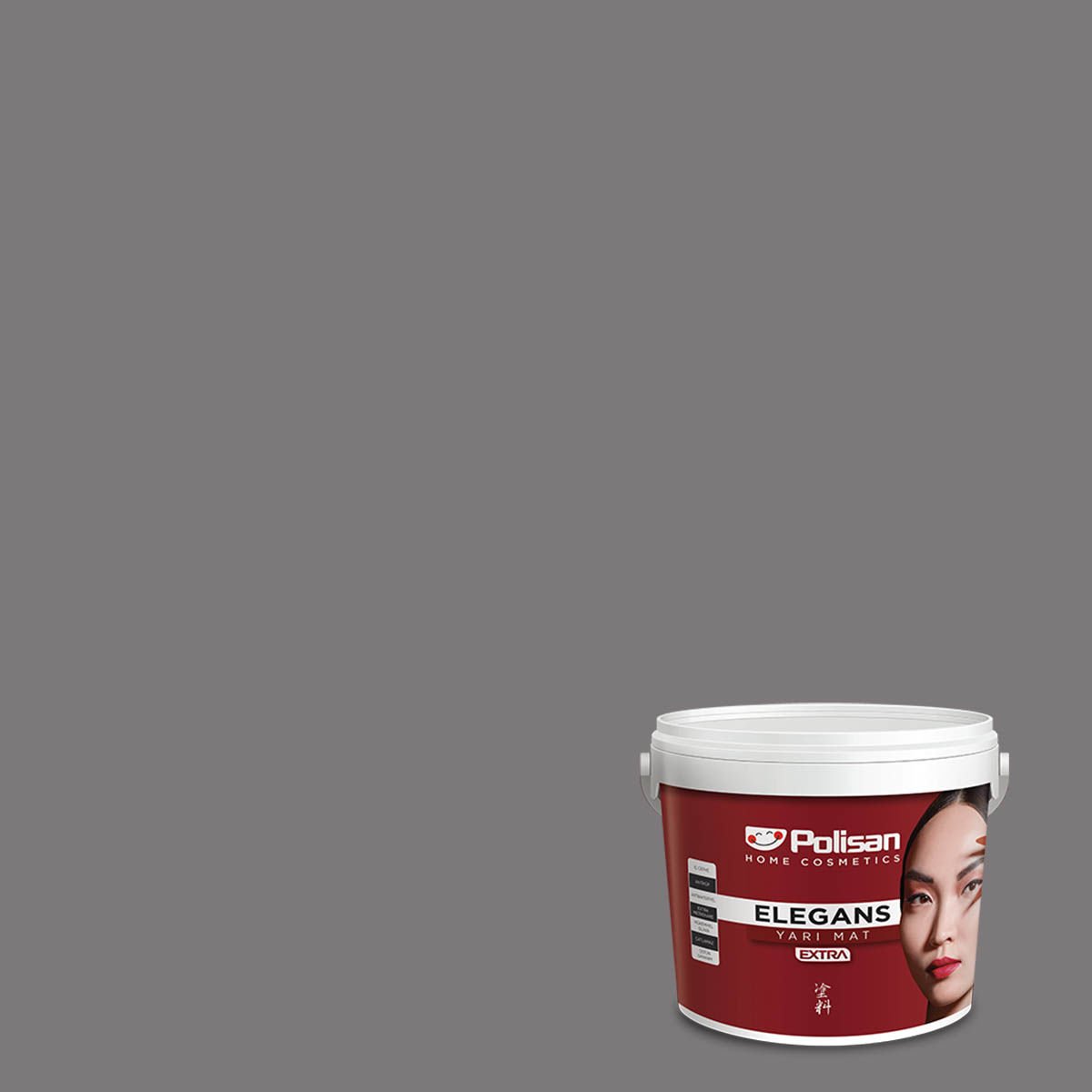 Polisan Elegans Extra Yarı Mat İç Cephe Boyası 12,5 Litre Kül Gri 4476 Cİ-7605