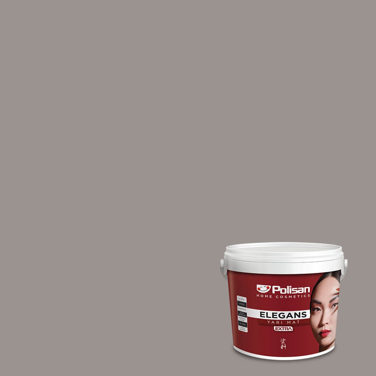 Polisan Elegans Extra Yarı Mat İç Cephe Boyası 12,5 Litre Zengin Gri 4003 Cİ-6204