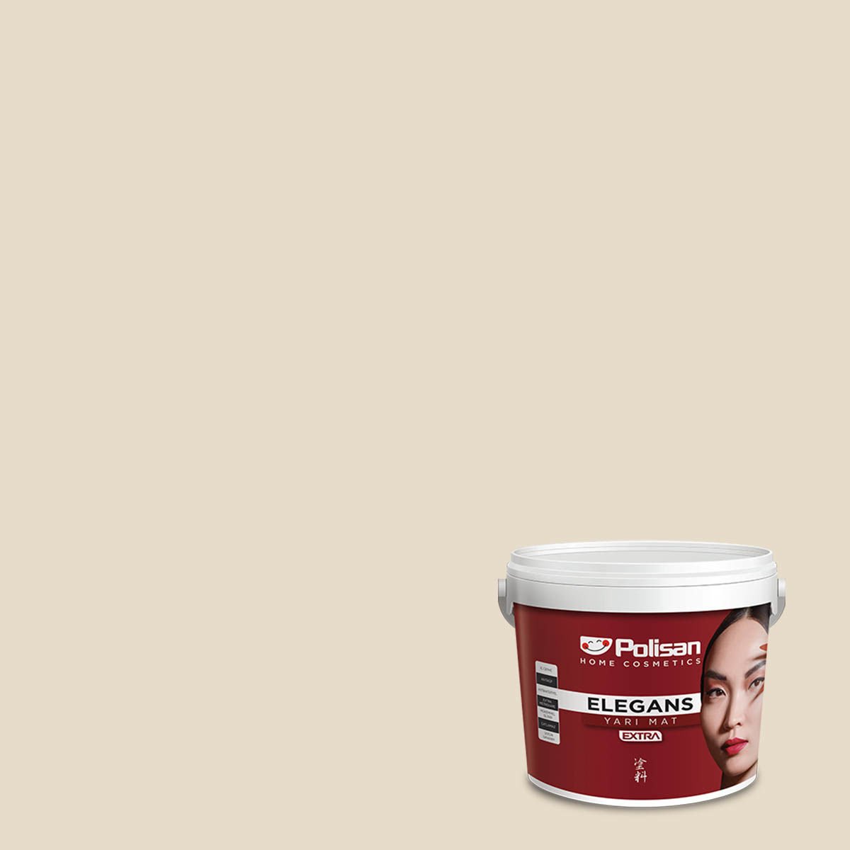 Polisan Elegans Extra Yarı Mat İç Cephe Boyası 15 Litre Sahra Beji 060 Cİ-6342