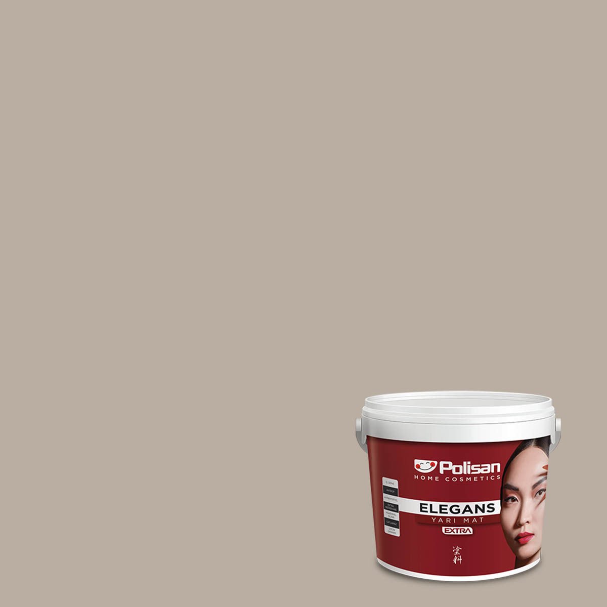 Polisan Elegans Extra Yarı Mat İç Cephe Boyası 12,5 Litre Gri Toprak 4075 Cİ-6364