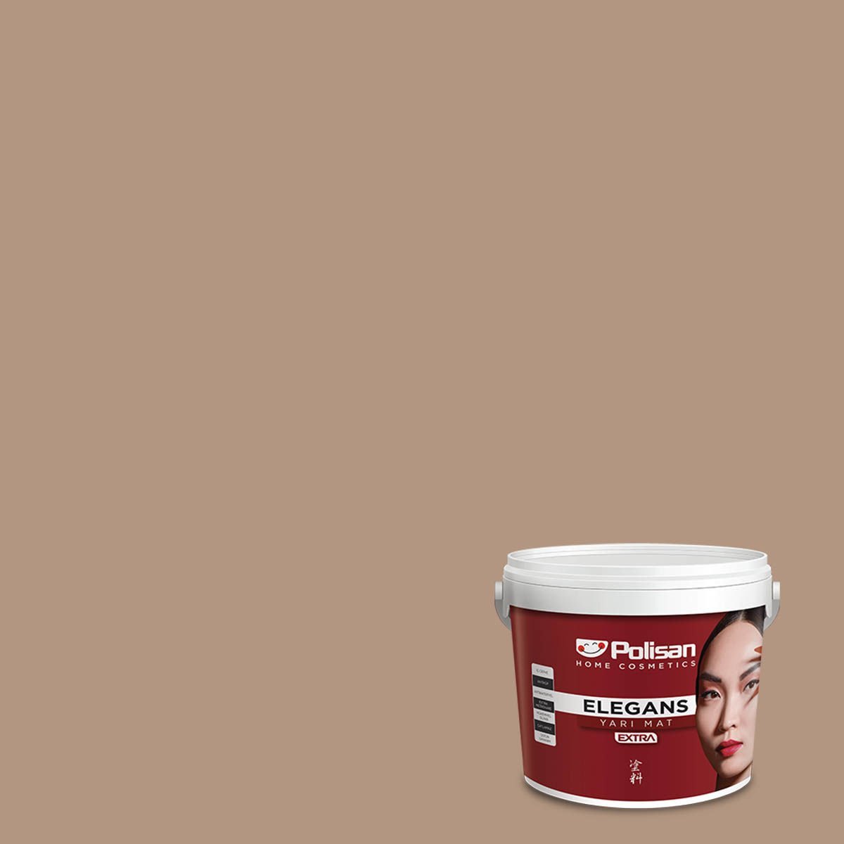 Polisan Elegans Extra Yarı Mat İç Cephe Boyası 12,5 Litre Gizemli Toprak 4141 Cİ-6504