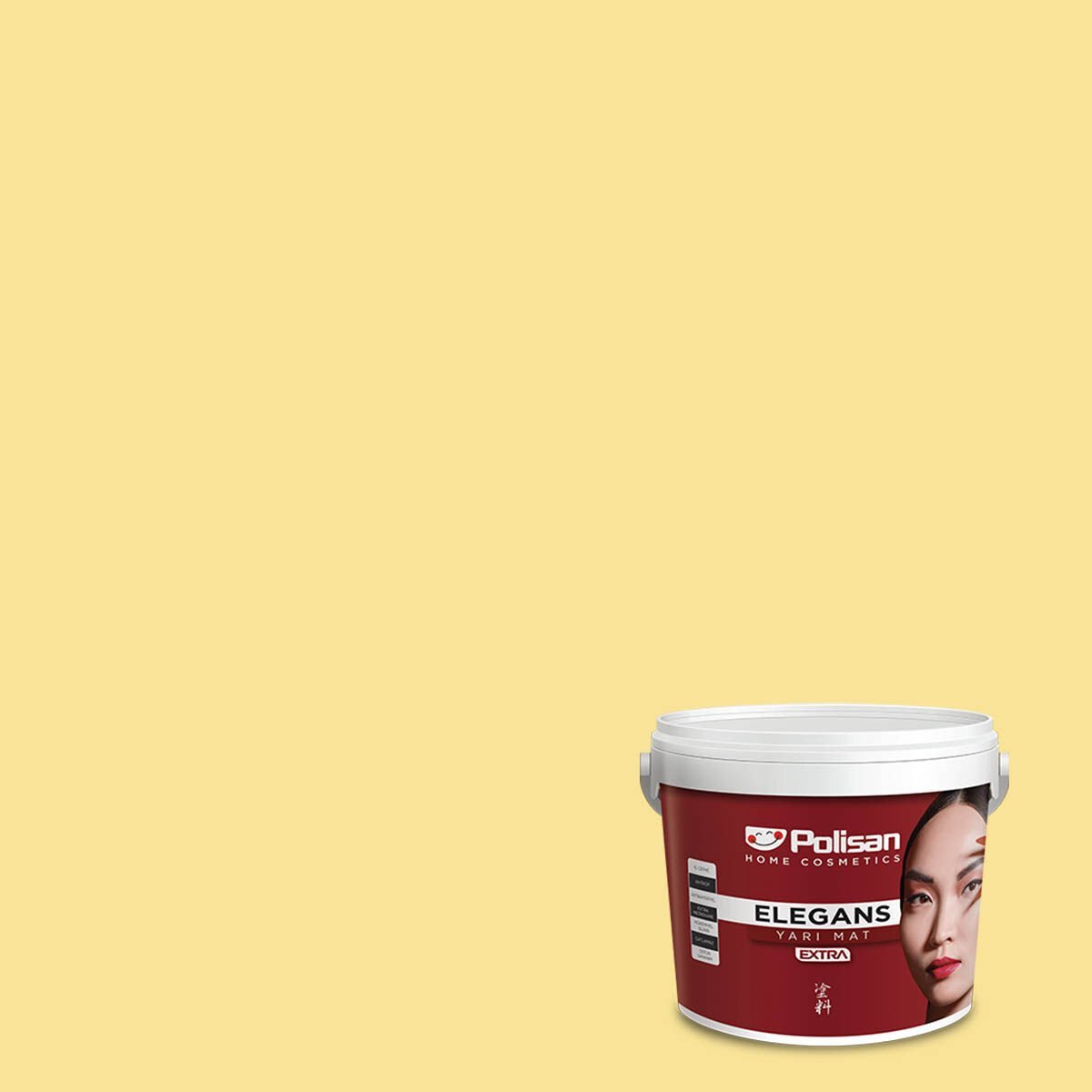 Polisan Elegans Extra Yarı Mat İç Cephe Boyası 15 Litre Elegan Sarı 4301 Cİ-7243