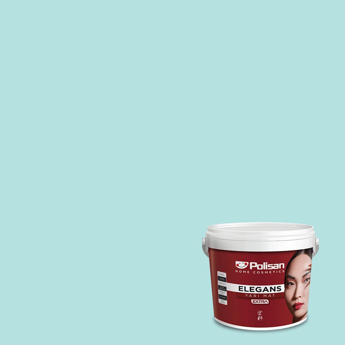 Polisan Elegans Extra Yarı Mat İç Cephe Boyası 2,5 Litre Mint Yeşili 4388 Cİ-7422