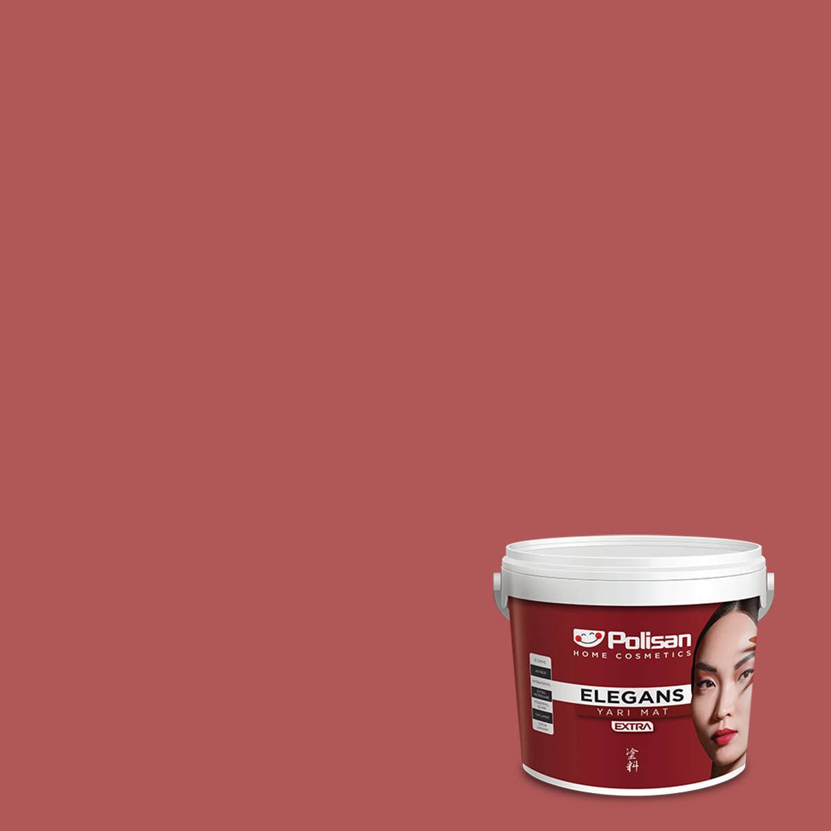 Polisan Elegans Extra Yarı Mat İç Cephe Boyası 7,5 Litre Karmen Kırmızısı 4239 Cİ-7105