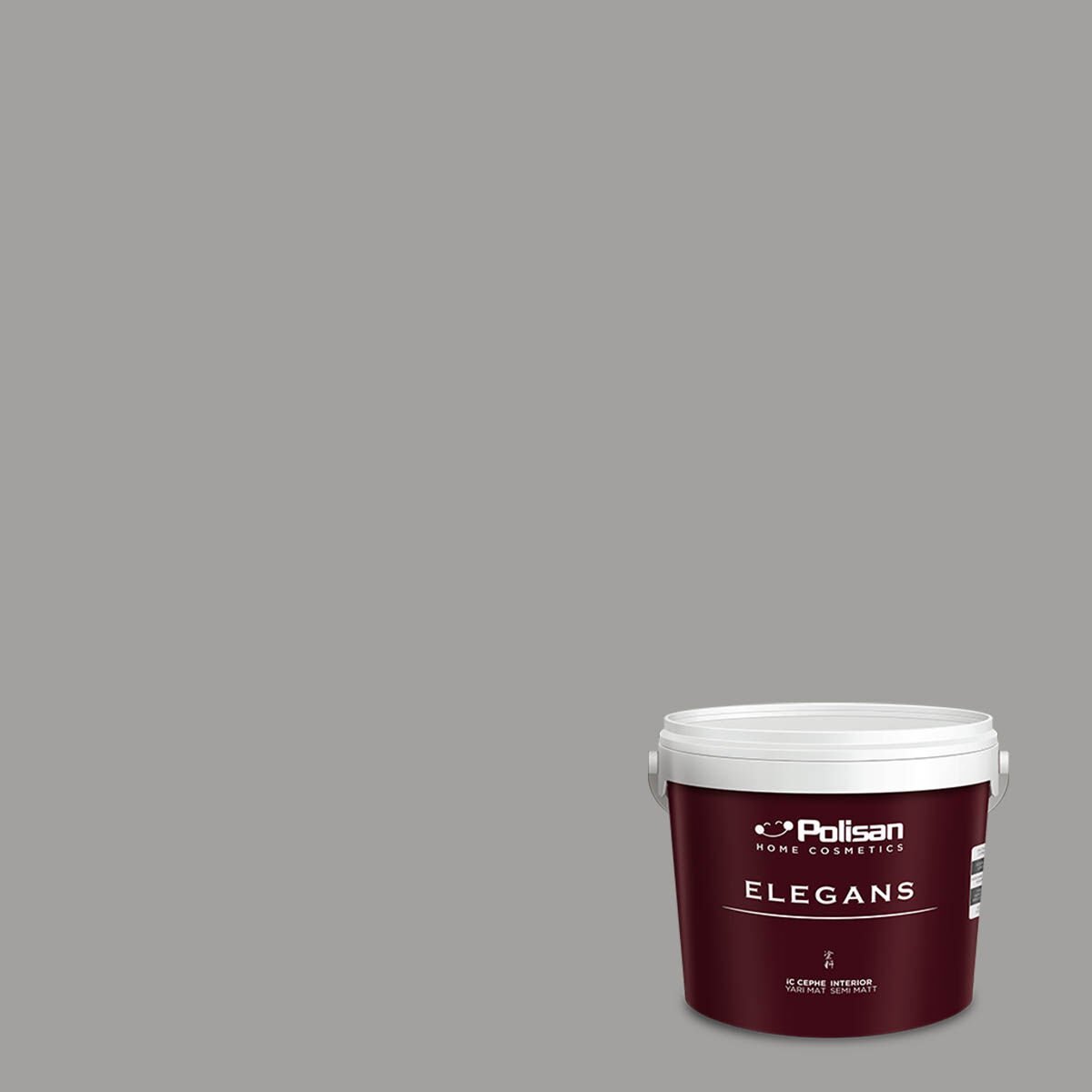 Polisan Elegans Yarı Mat İç Cephe Boyası 2,5 Litre Karizmatik Gri 4484 Cİ-7623