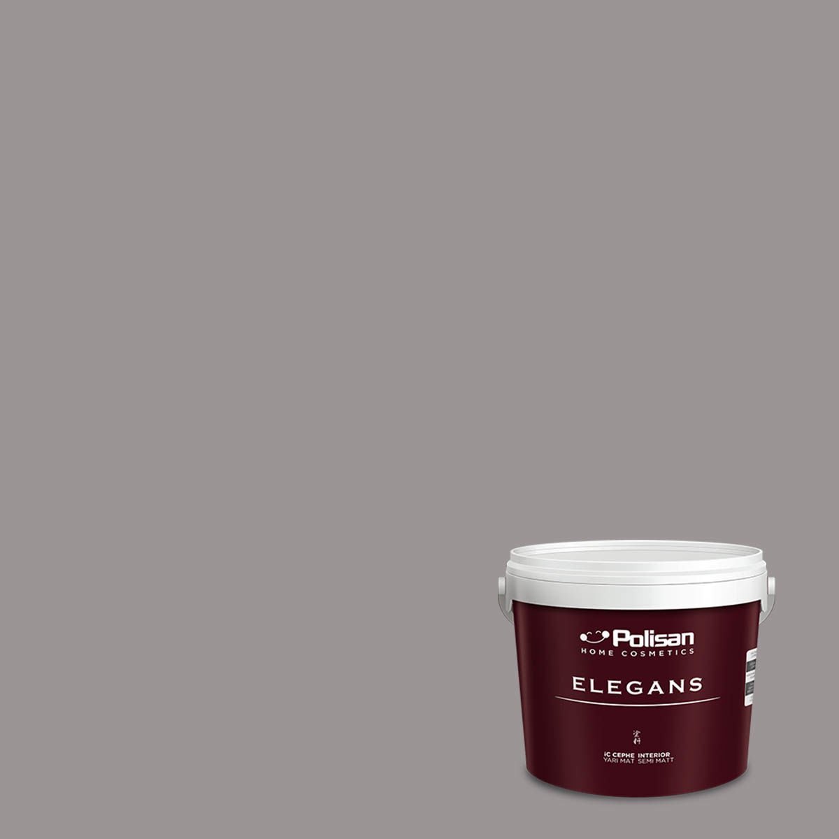 Polisan Elegans Yarı Mat İç Cephe Boyası 2,5 Litre Royal Gri 4475 Cİ-7604