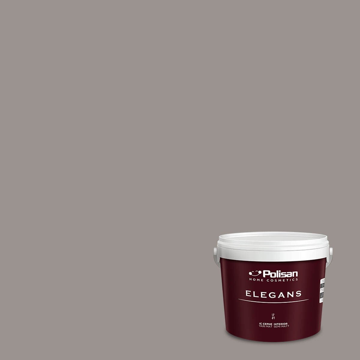 Polisan Elegans Yarı Mat İç Cephe Boyası 12,5 Litre Zengin Gri 4003 Cİ-6204