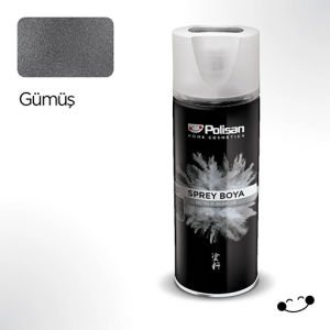 Polisan Akrilik Sprey Boya Ral 9006 Metalik Gümüş Gri 400 ml