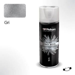 Polisan Akrilik Sprey Boya Metalik Gri 400 ml