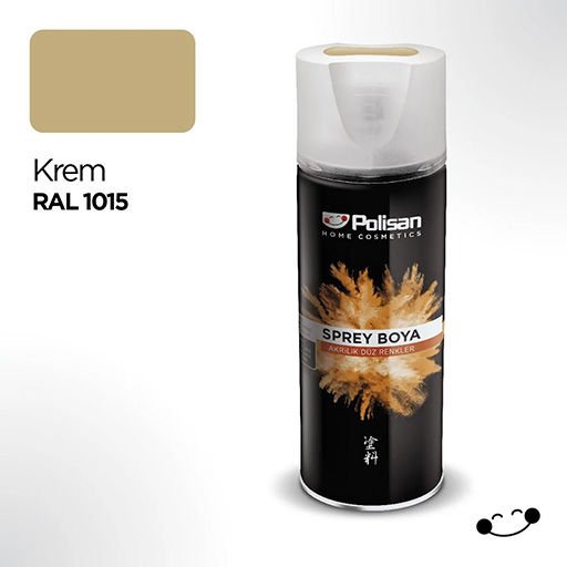Polisan Akrilik Sprey Boya Ral 1015 Krem 400 ml
