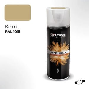 Polisan Akrilik Sprey Boya Ral 1015 Krem 400 ml