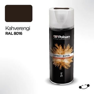 Polisan Akrilik Sprey Boya Ral 8016 Kahverengi 400 ml