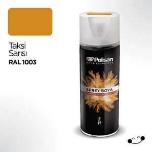 Polisan Akrilik Sprey Boya Ral 1003 Taksi Sarısı 400 ml