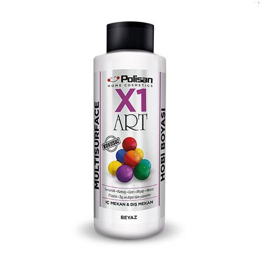 Polisan X1 Art Multisurface Hobi Boyası 120ml Beyaz