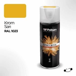 Polisan Akrilik Sprey Boya Ral 1023 Krom Sarı 400 ml