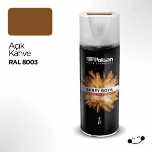 Polisan Akrilik Sprey Boya Ral 8003 Açık Kahve 400 ml