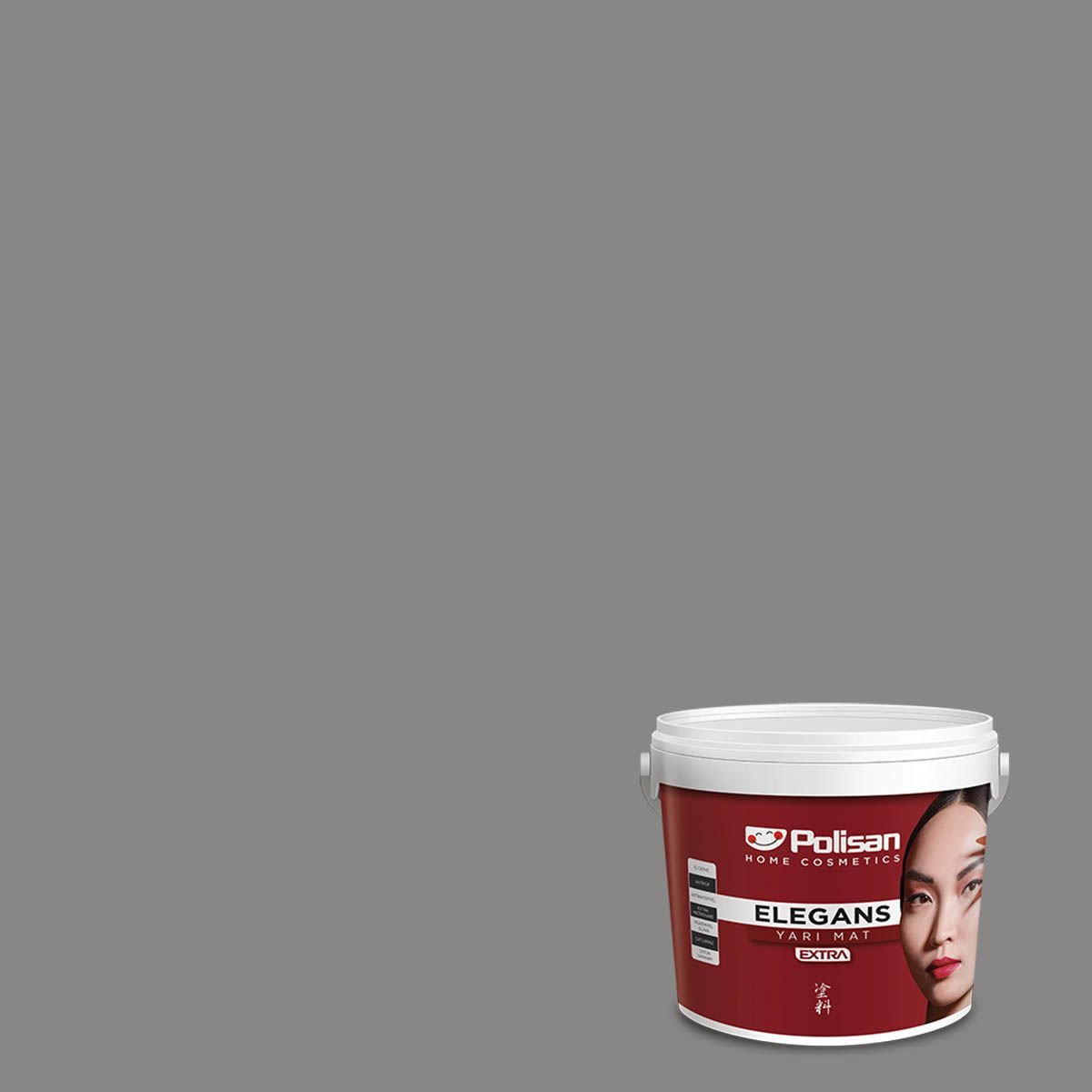 Polisan Elegans Extra Yarı Mat İç Cephe Boyası 7,5 Litre Kadife Gri 4485 Cİ-7624