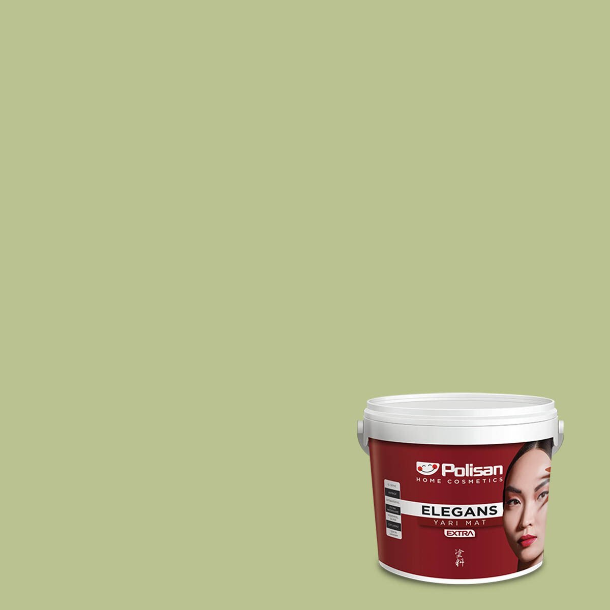 Polisan Elegans Extra Yarı Mat İç Cephe Boyası 2,5 Litre Kadife Yeşil 4348 Cİ-7335