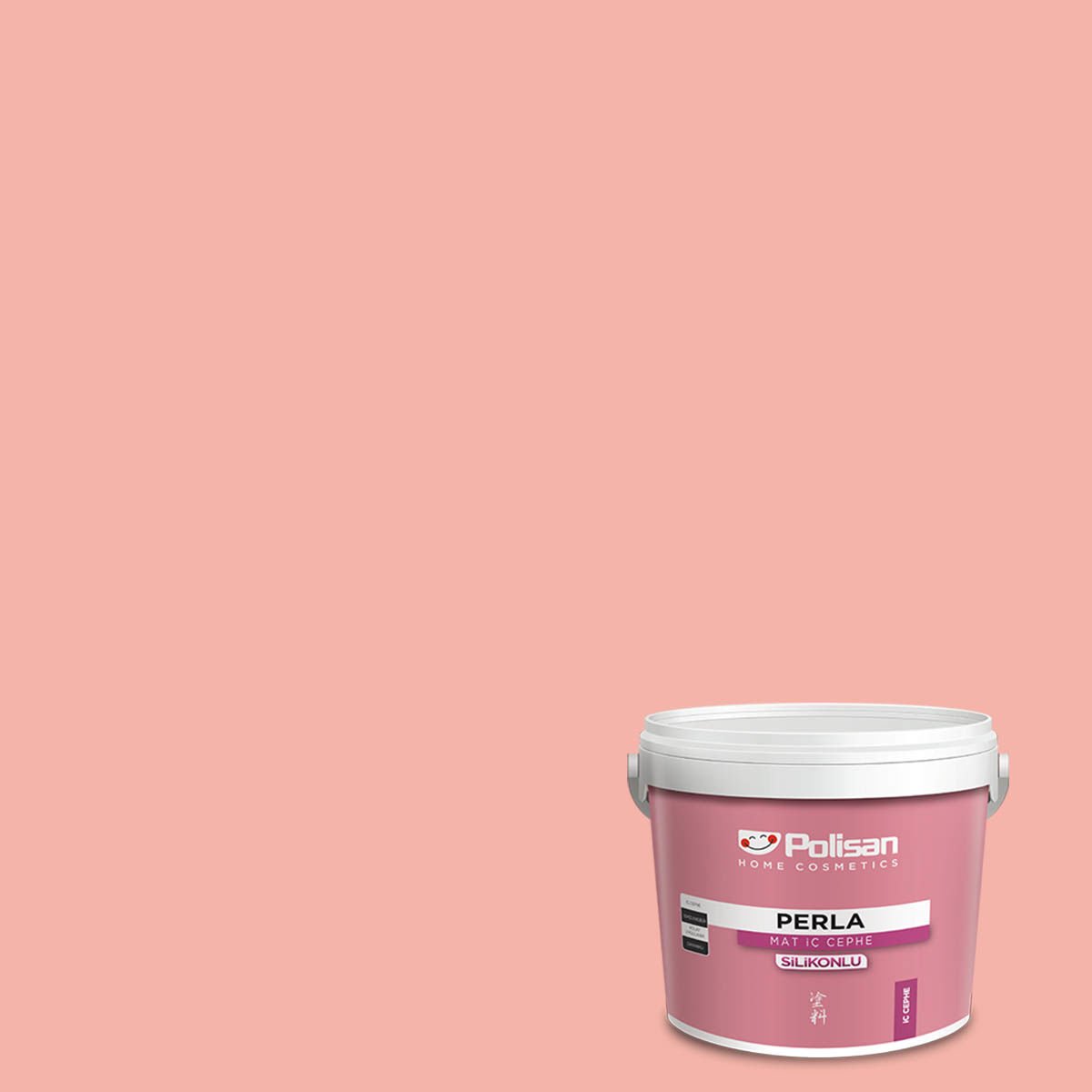Polisan Perla Mat İç Cephe Boyası 2,5 Litre Mutlu Pembe 4230 Cİ-7091